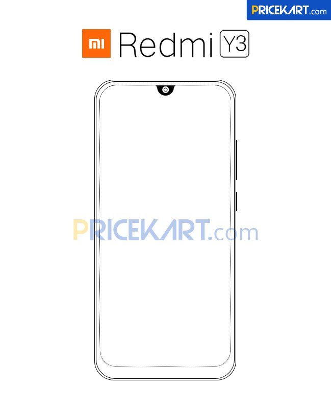 Redmi Y3 - фронтальная панель