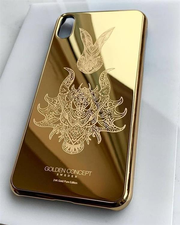 золотой чехол для iPhone XS