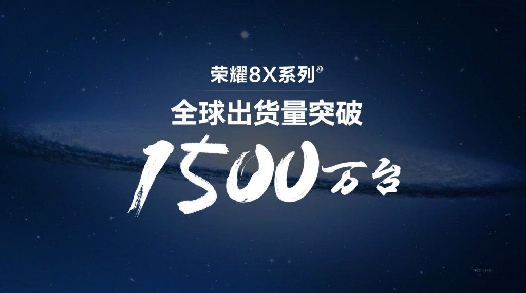 Honor 8x - продажи
