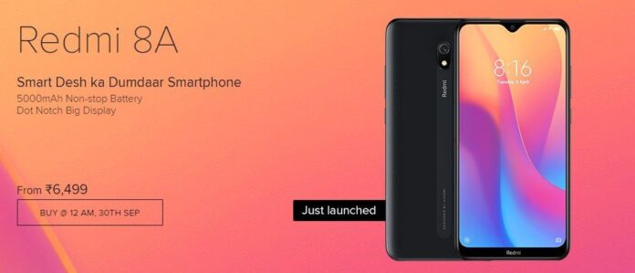 Redmi 8A представлен