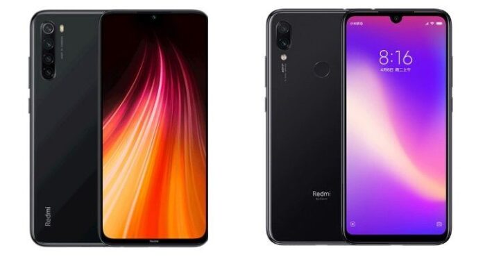 Redmi Note 8 (справа) и Note 7 Pro (слева)