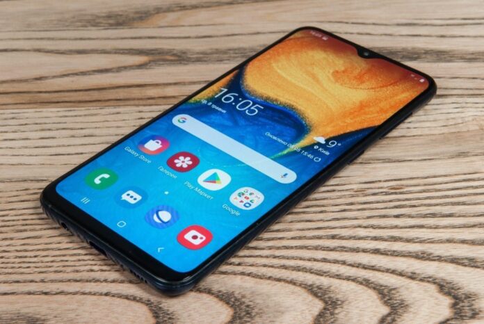 Фронтальная панель Samsung Galaxy A20