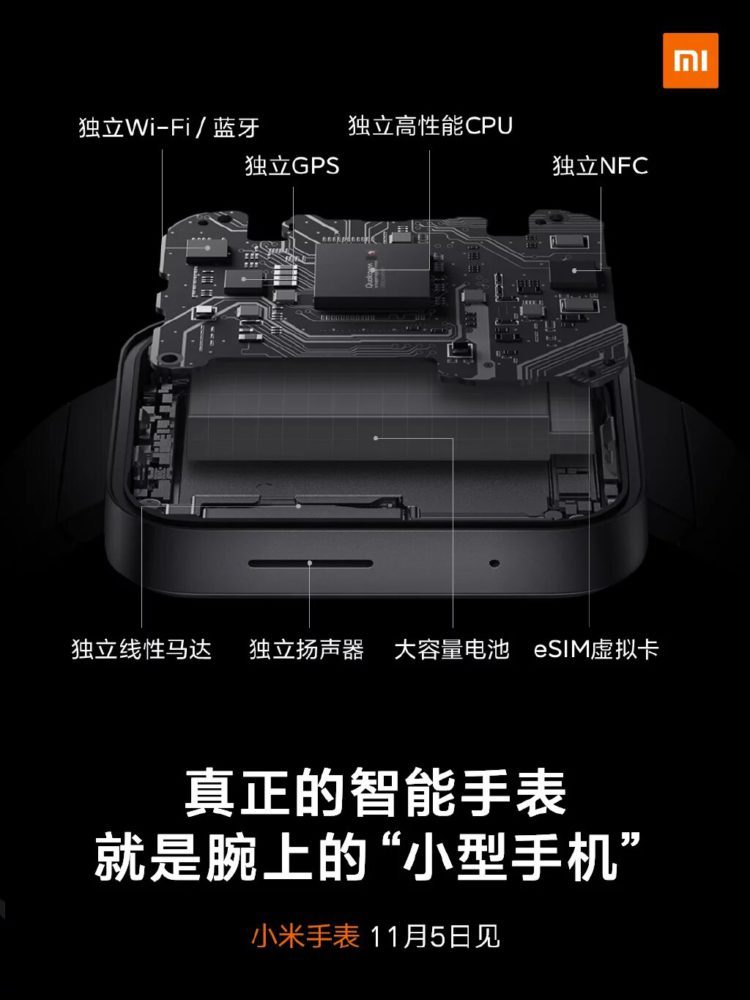 Внутренняя начинка умных часов Xiaomi 