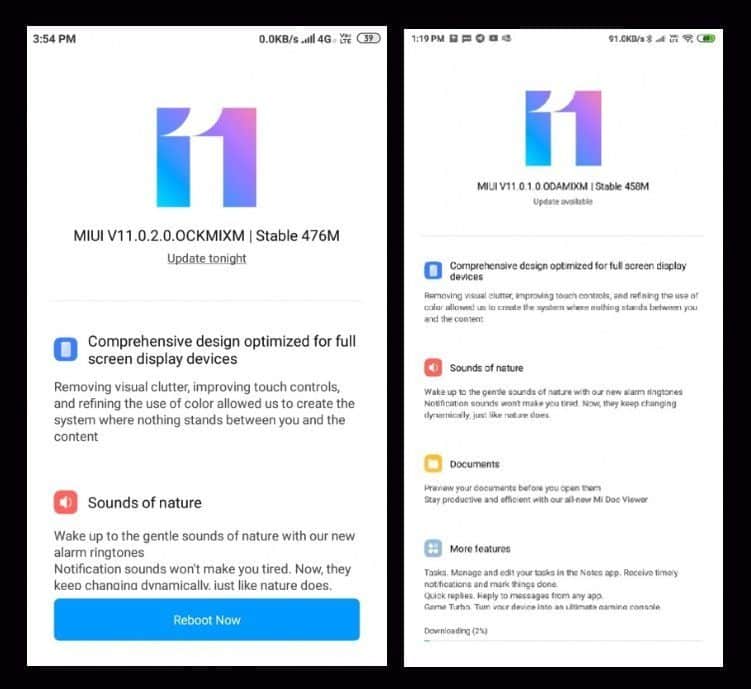 обновление MIUI 11 на Redmi 5 и 5A