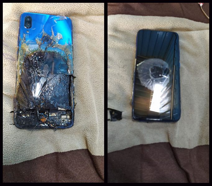 сгоревший Redmi Note 7S