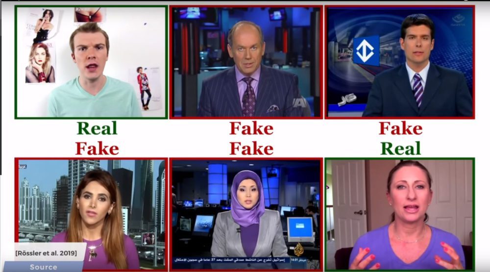Наглядный пример Deepfake