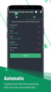 Интерфейс Background Videorecoder - программа для скрытой записи видео