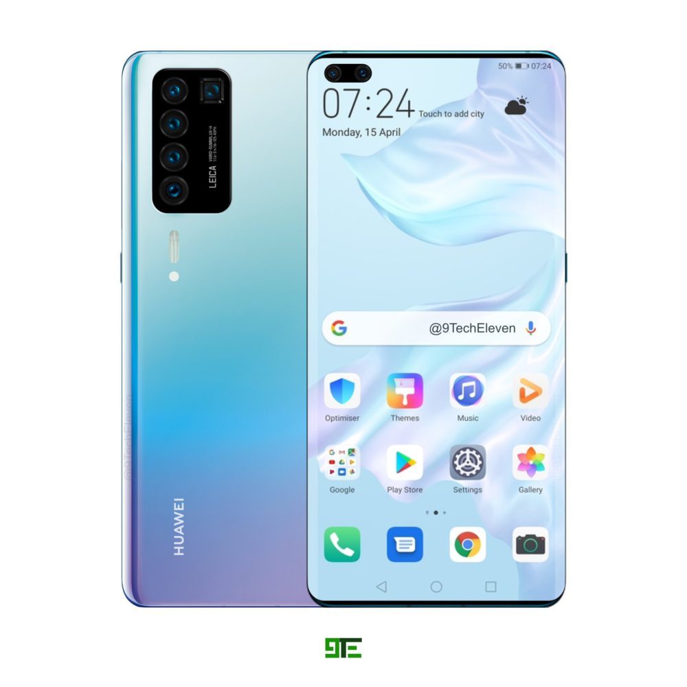 рендерные фото Huawei P40 Pro