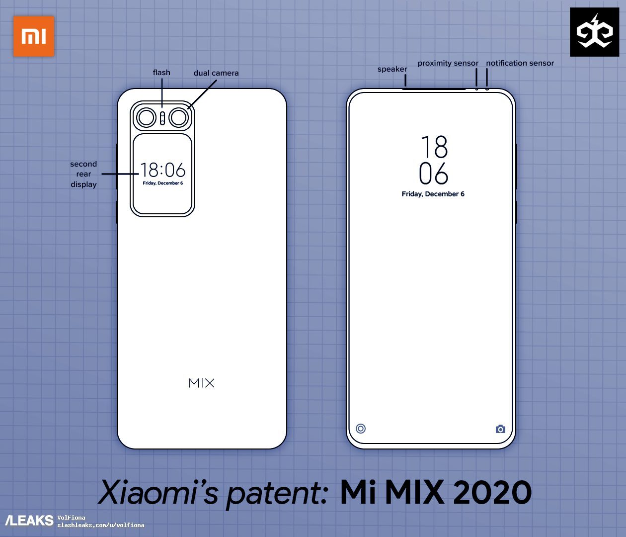Патентные чертежи Xiaomi Mi Mix 4 раскрыли уникальные решения
