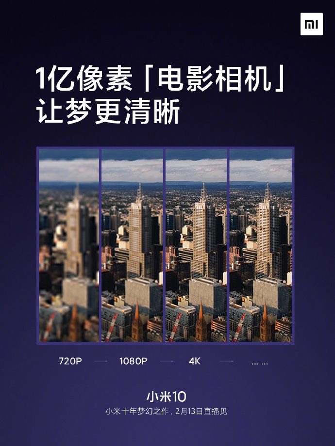 Xiaomi Mi 10 - разрешение записи видео