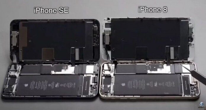 iPhone SE и iPhone 8 разобрали