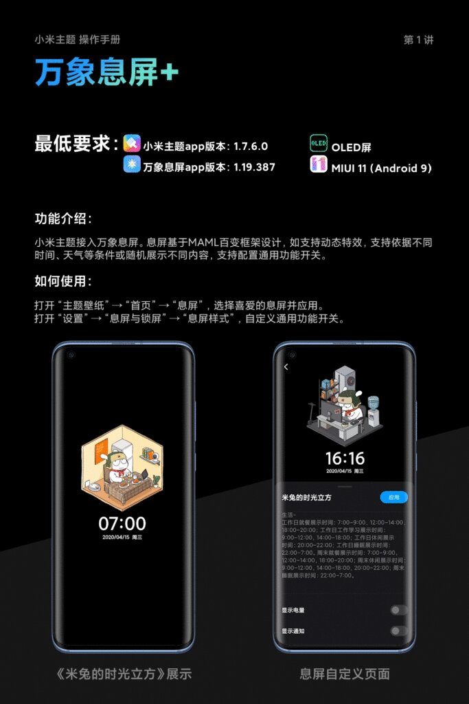 MIUI 12 AOD