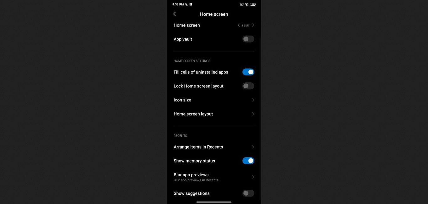 СМИ: MIUI Launcher от Xiaomi получит горизонтальный экран последних приложений