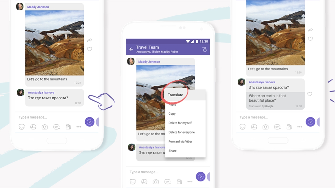 Восемь малоприметных, но полезных функций Viber - встроенный переводчик