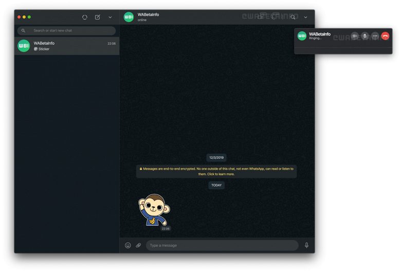 WhatsApp научился поддерживать видеозвонки на ПК