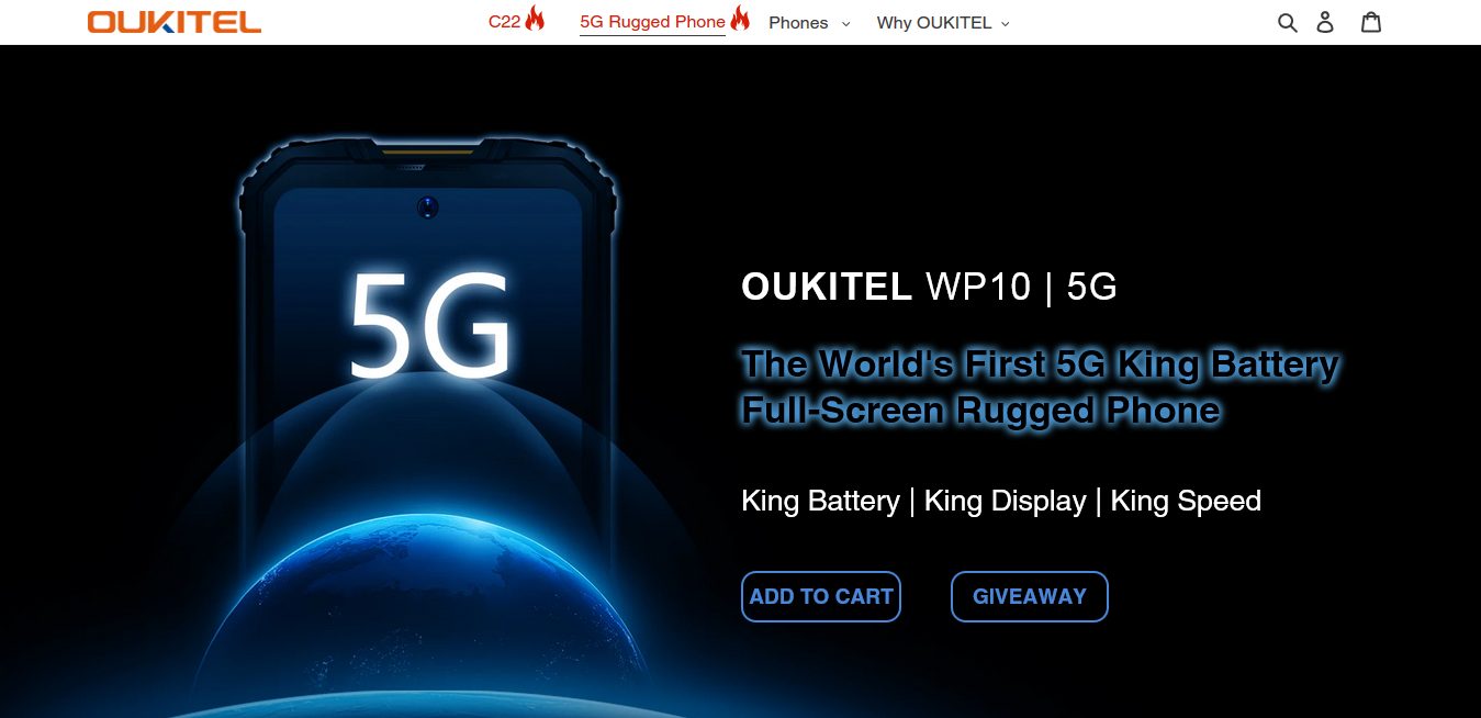 Китайская компания Oukitel представила самый производительный в истории 5G-смартфон 