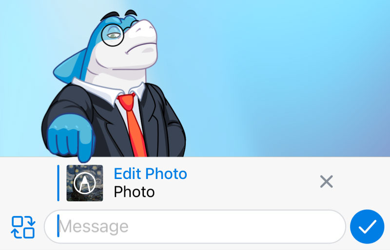 Финальное обновление Telegram этого года добавило встроенный редактор фотографий