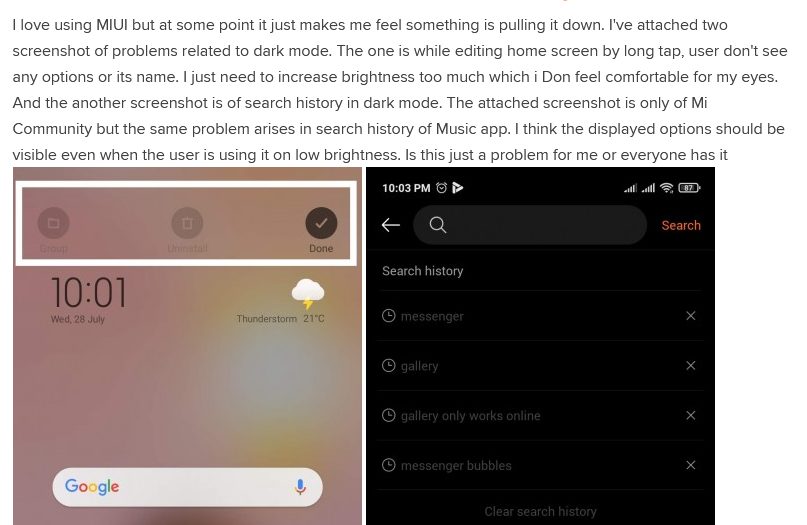 Темный режим в смартфонах Xiaomi Redmi и Poco после установки MIUI 12.5 стал белым