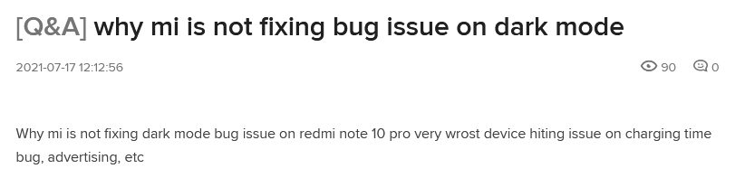 Темный режим в смартфонах Xiaomi Redmi и Poco после установки MIUI 12.5 стал белым