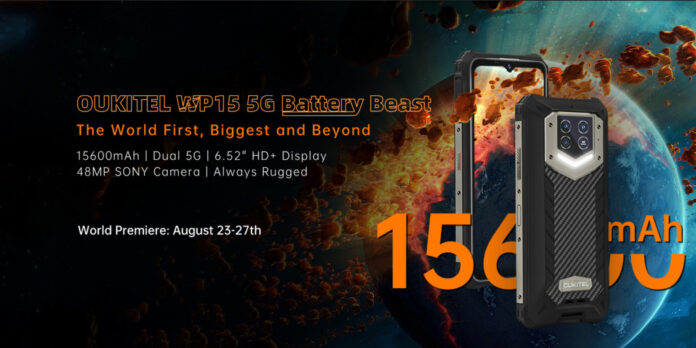 Oukitel WP15 5G: новый сверхзащищенный смартфон с 54-дневной автономностью и возможностью ведения съемки под водой всего за 8 500 гривен