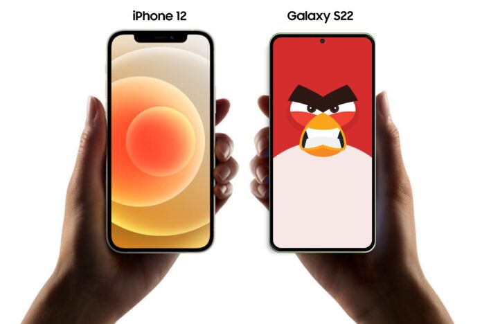 iPhone 13 и Samsung Galaxy S22