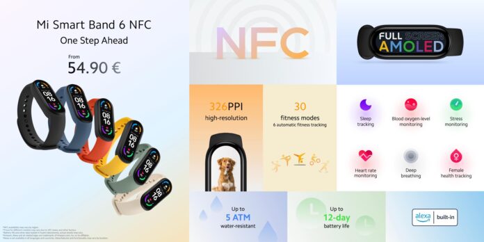 Представлен Smart Band 6 NFC
