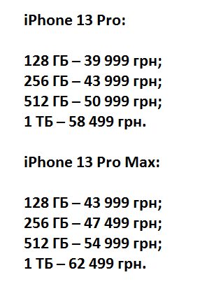 iPhone 13 Pro и iPhone 13 Pro Max 