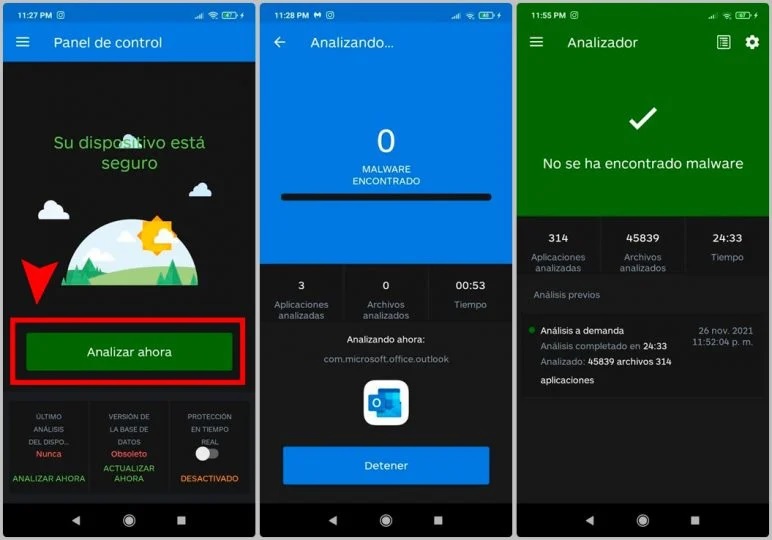 проверка смартфона на вирусы