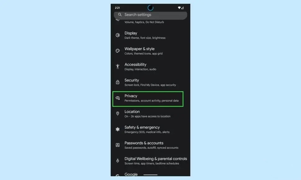 Privacy Dashboard
