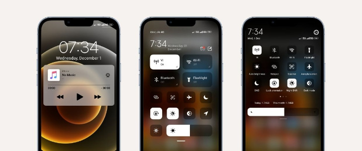 Эта тема позволит превратить смартфоны Redmi и Xiaomi в iPhone 13 Mini
