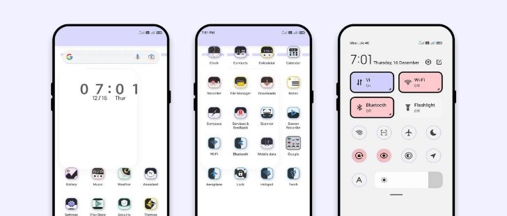 «Чисто элегантная» тема MIUI с тремя отличными стилями блокировки экрана