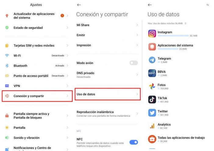 Узнайте, какие приложения на вашем Xiaomi потребляют больше всего данных