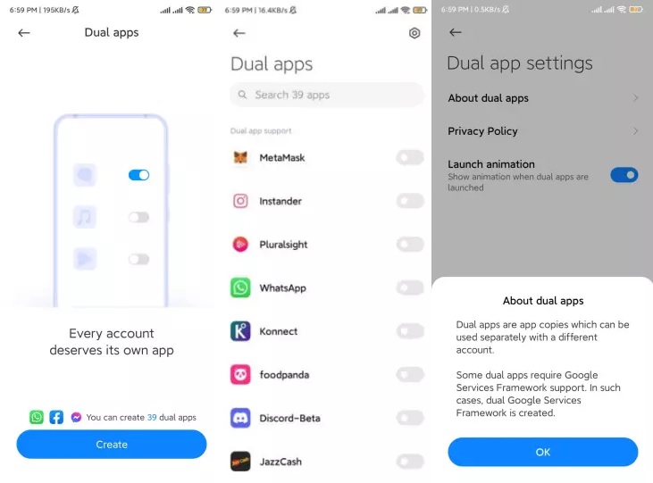 Xiaomi Dual Apps