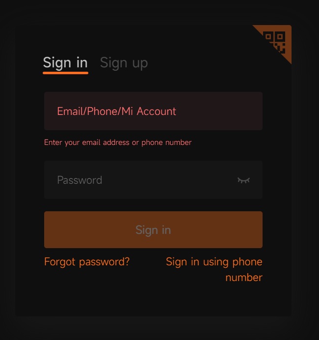 Mi Account