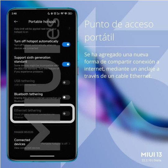 Свежее нововведение MIUI позволяет обмениваться Интернетом через кабель Ethernet