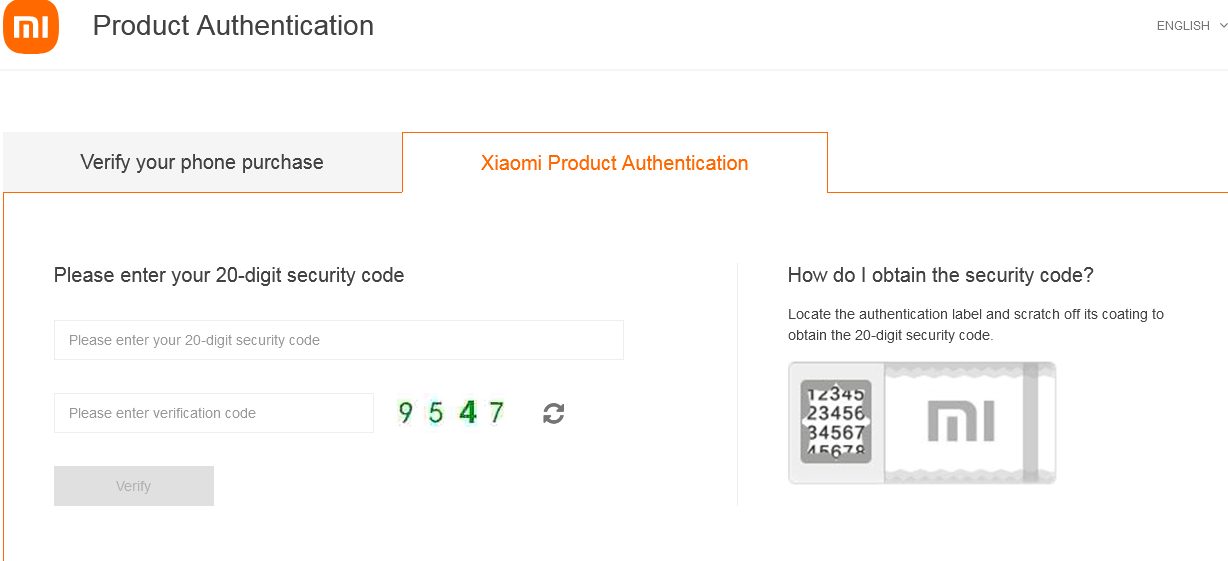Как с помощью кода безопасности проверить подлинность того или иного продукта Xiaomi 