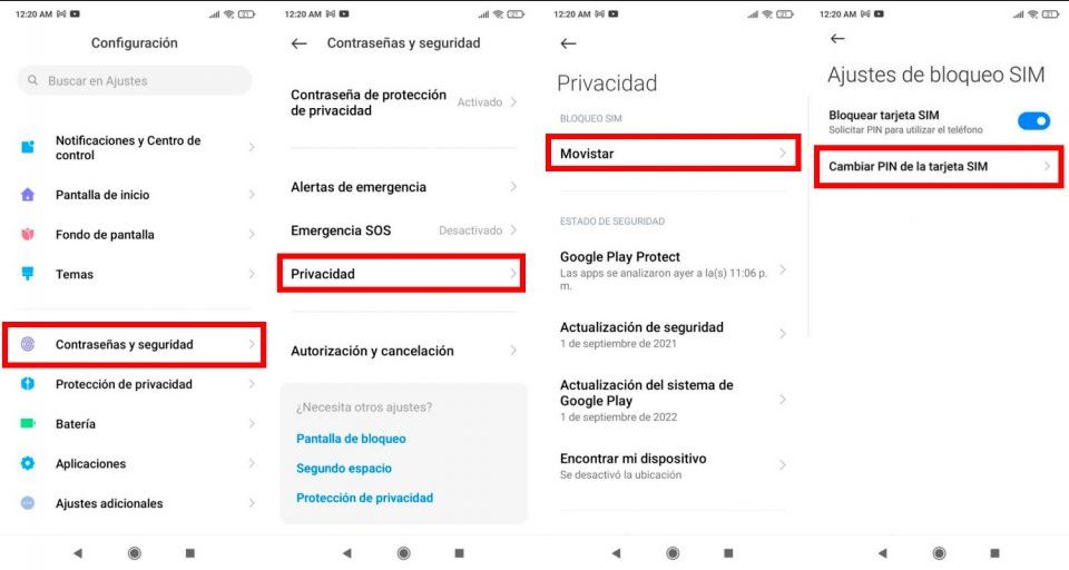 Защита Xiaomi с помощью изменения PIN-кода SIM-карты