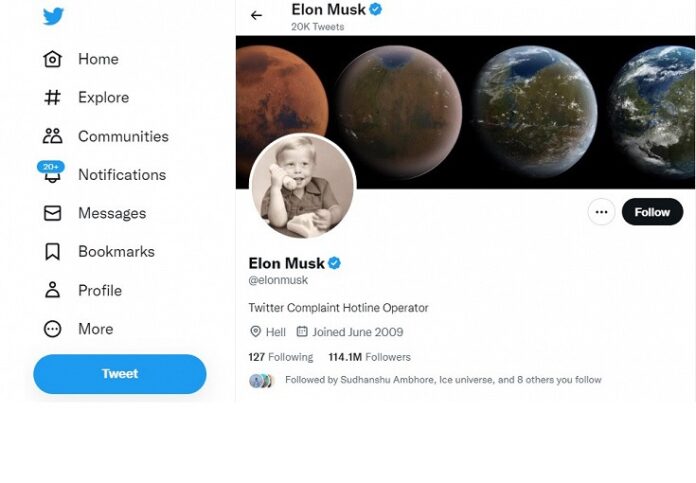 Twitter-аккаунт Илона Маска