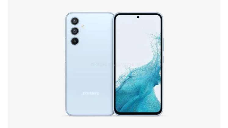 Раскрыт дизайн Samsung Galaxy A54 5G с дисплеем с перфорацией и тройными камерами 