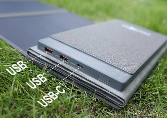 Анонсирован PowerBank с солнечными панелями и портом USB-C 65 Вт