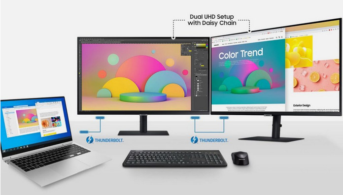 Представлен 4K-монитор Samsung ViewFinity S8UT с двумя портами Thunderbolt 4