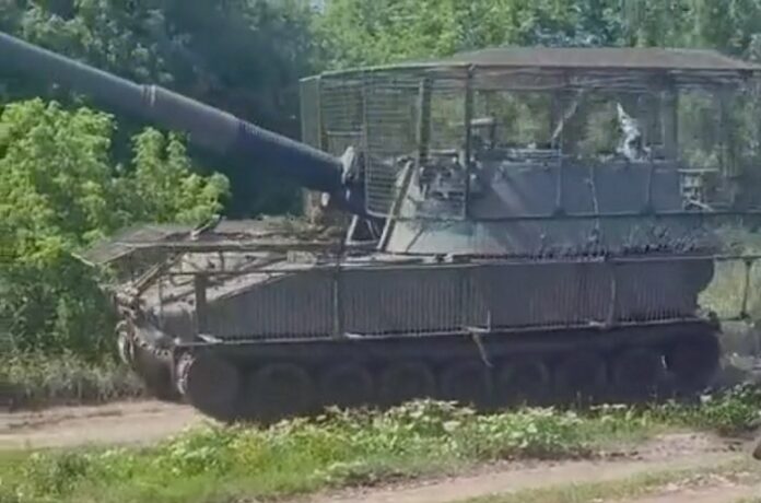 На украинские САУ M109L начали устанавливать антидроновые экраны
