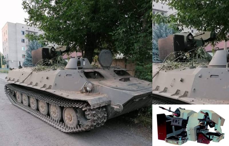 Украинские МТ-ЛБ получили боевой модуль SARP DUAL