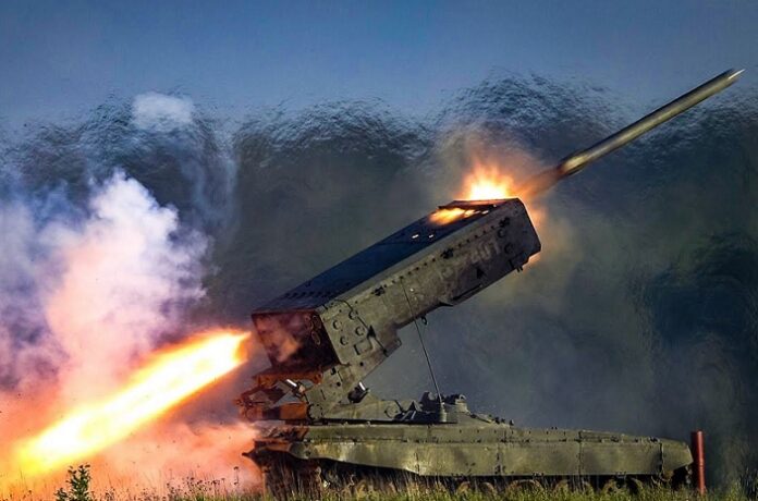 ВСУ показали боевое применение затрофеенной ТОС-1А 