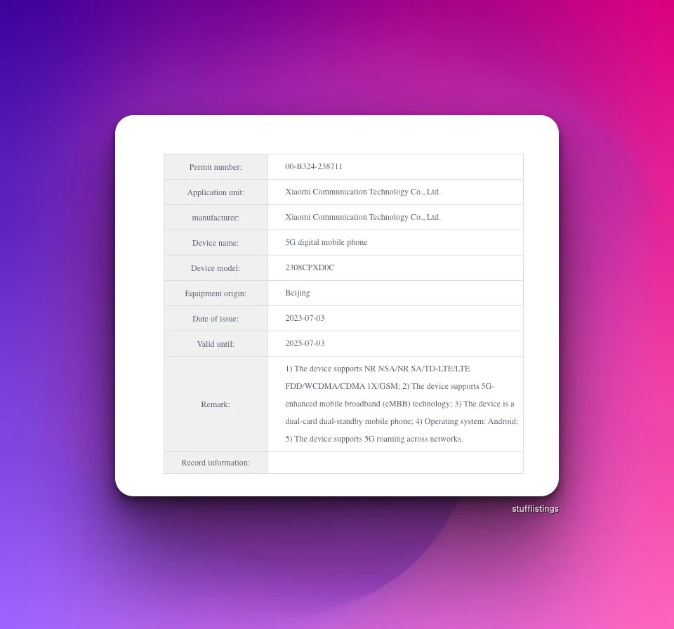 Xiaomi Mix Fold 3 прошел сертификацию MIIT 