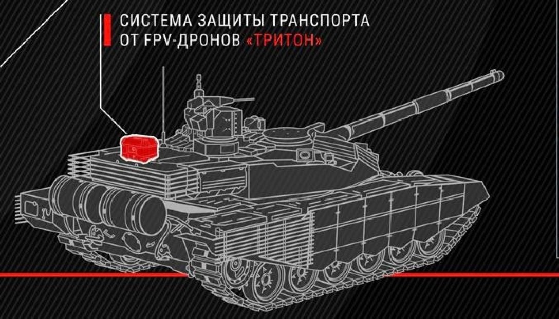 Танки отримають систему "Тритон" для захисту від FPV-дронів