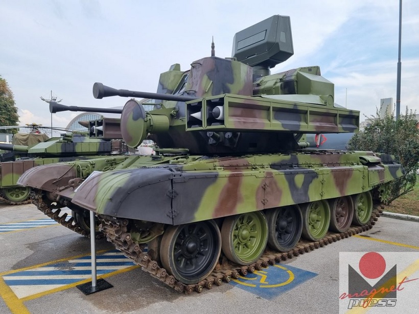 Система ППО HARPAS на базі танка Т-72 дебютувала на виставці Partner 2023