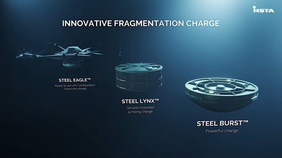 Фіни представили дрон Steel Eagle, який засипає шрапнеллю окопи