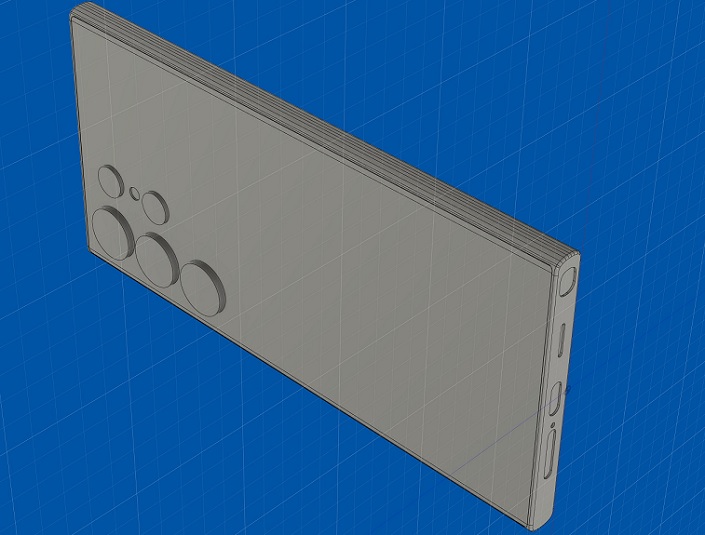 Надежный инсайдер показал Galaxy S24 Ultra на CAD-рендере