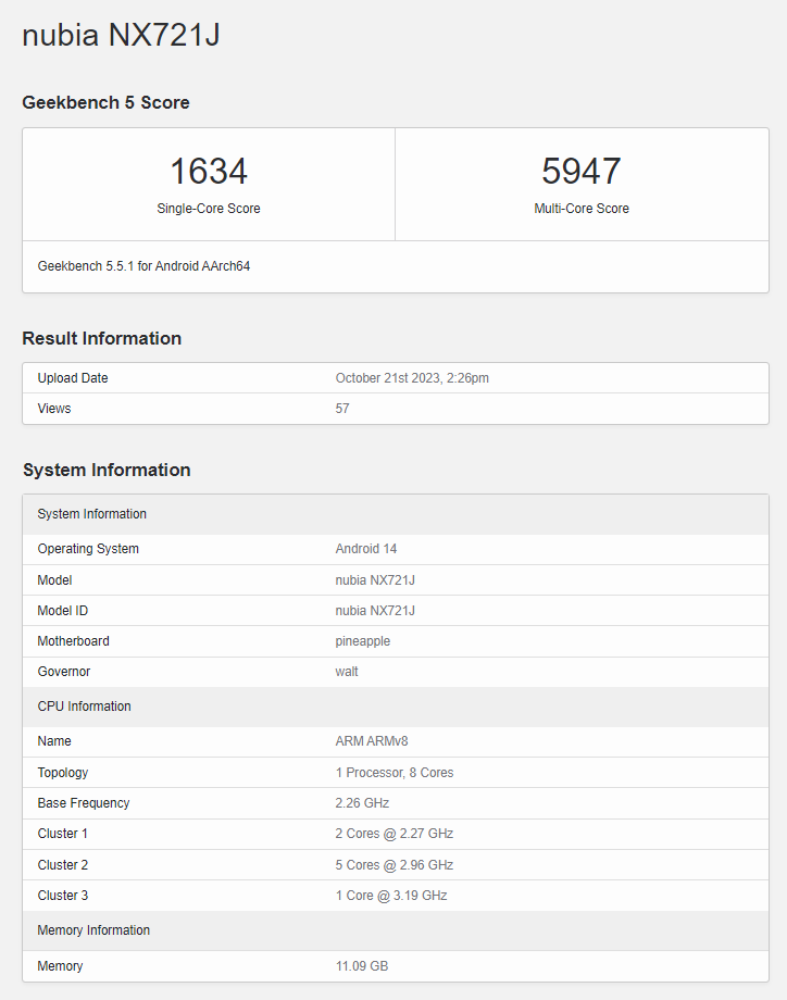 Nubia Z60 Ultra